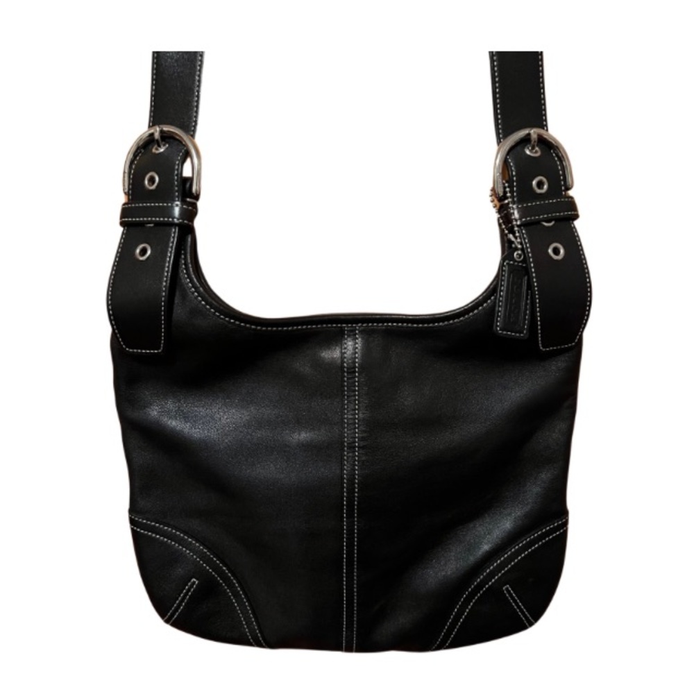 Coach Vintage 90 Slim Soho Black Leather Crossbody with dust bag